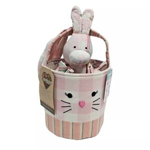 🆕 NWT DanDee Intl. Kipekee Plush Bunny Kids Easter Basket